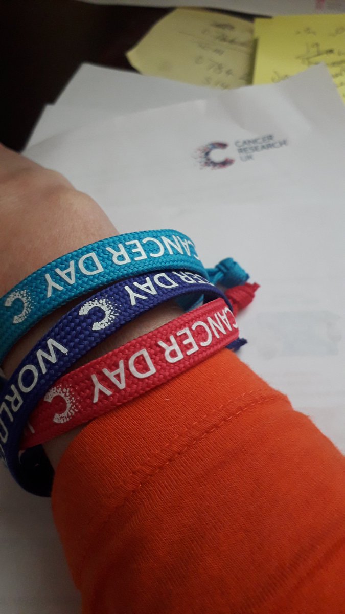 This is #WorldCancerDay.
Where would we be without research and advancements in cancer treatments. Thinking of those who haven't been so lucky and the work ahead still needed. #UnityBand <a href="/CR_UK/">Cancer Research UK</a>
