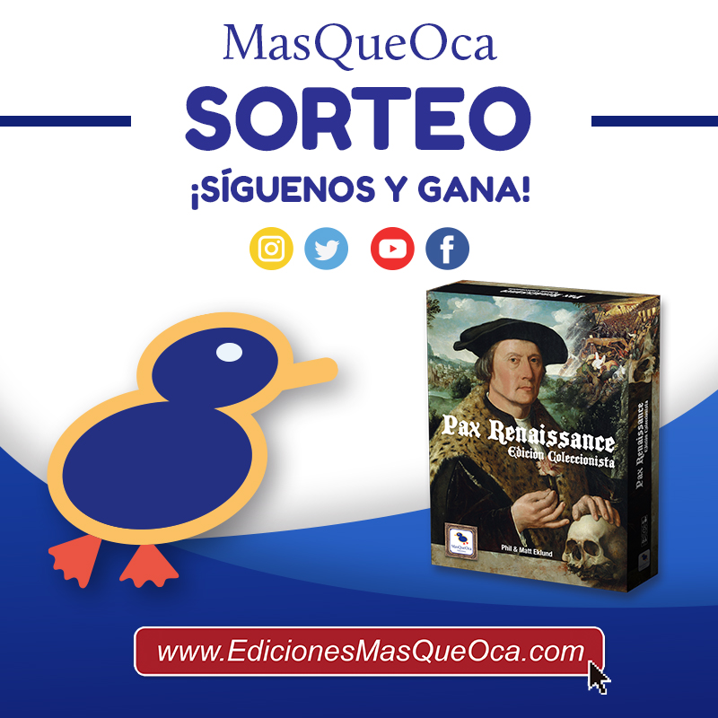 MasQueOca's tweet photo. ATENCIÓN #SORTEO. #PaxRenaissance llega esta semana a tiendas y para celebrarlo sorteamos un ejemplar. Edición Coleccionista y numerada. Para participar:

🔁 Retwittea
▶️ Síguenos

Solo Península. El ganador será anunciado el próximo lunes. https://t.co/y6UX8uinKy