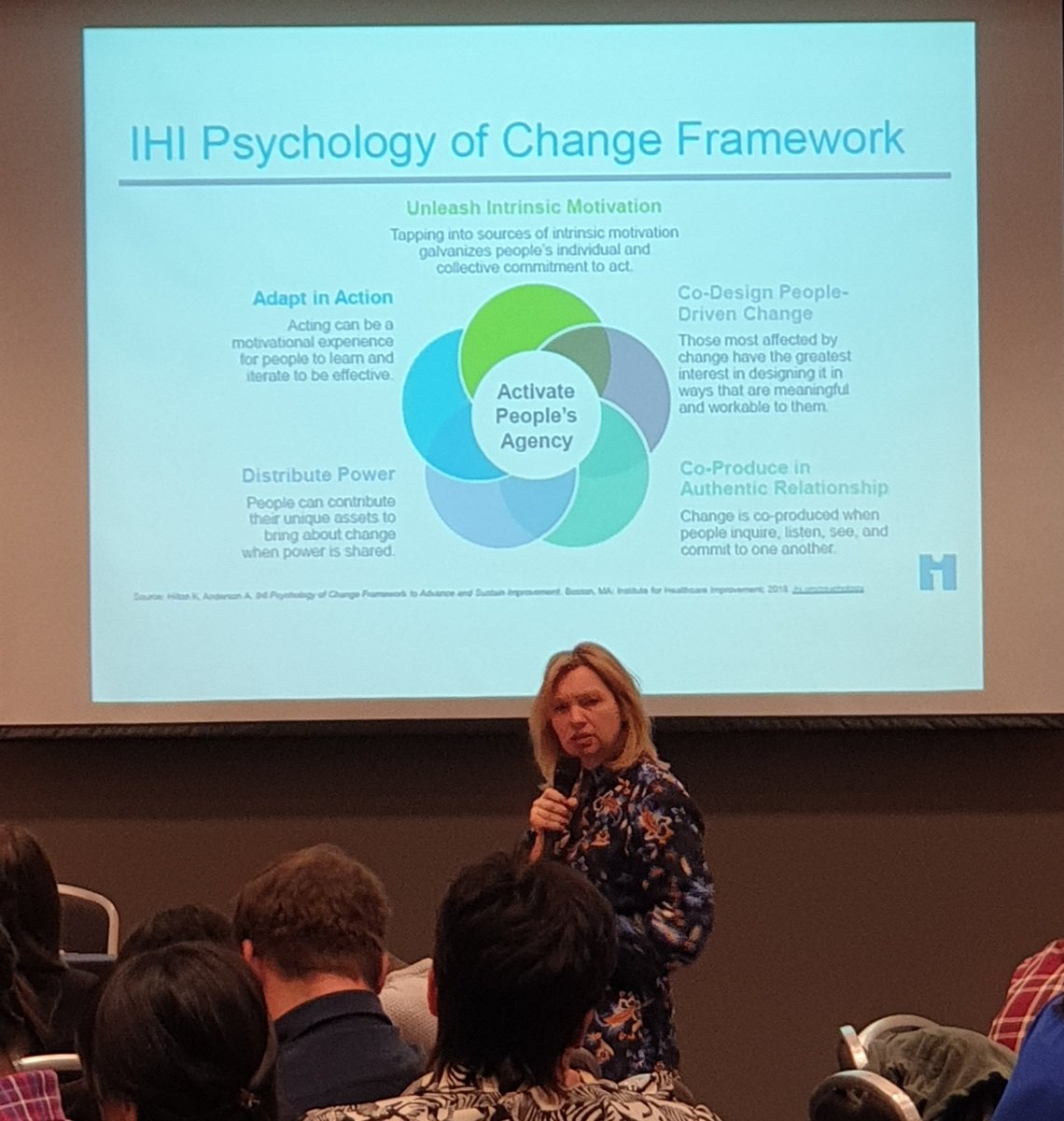 auzewell's tweet photo. @katbrit11 sharing with @ELFT_QI Improvement Leaders Programme #ILPWave9 delegates how to apply @TheIHI Psychology of Change Framework. Good challenge to the room: "Have you ever done a people centred aim statement?" https://t.co/CdPGgkf6s5