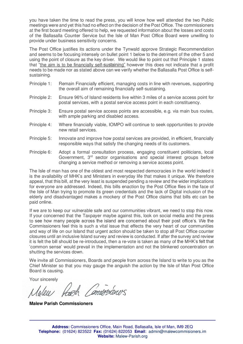 Malew Parish Commissioners tweet media