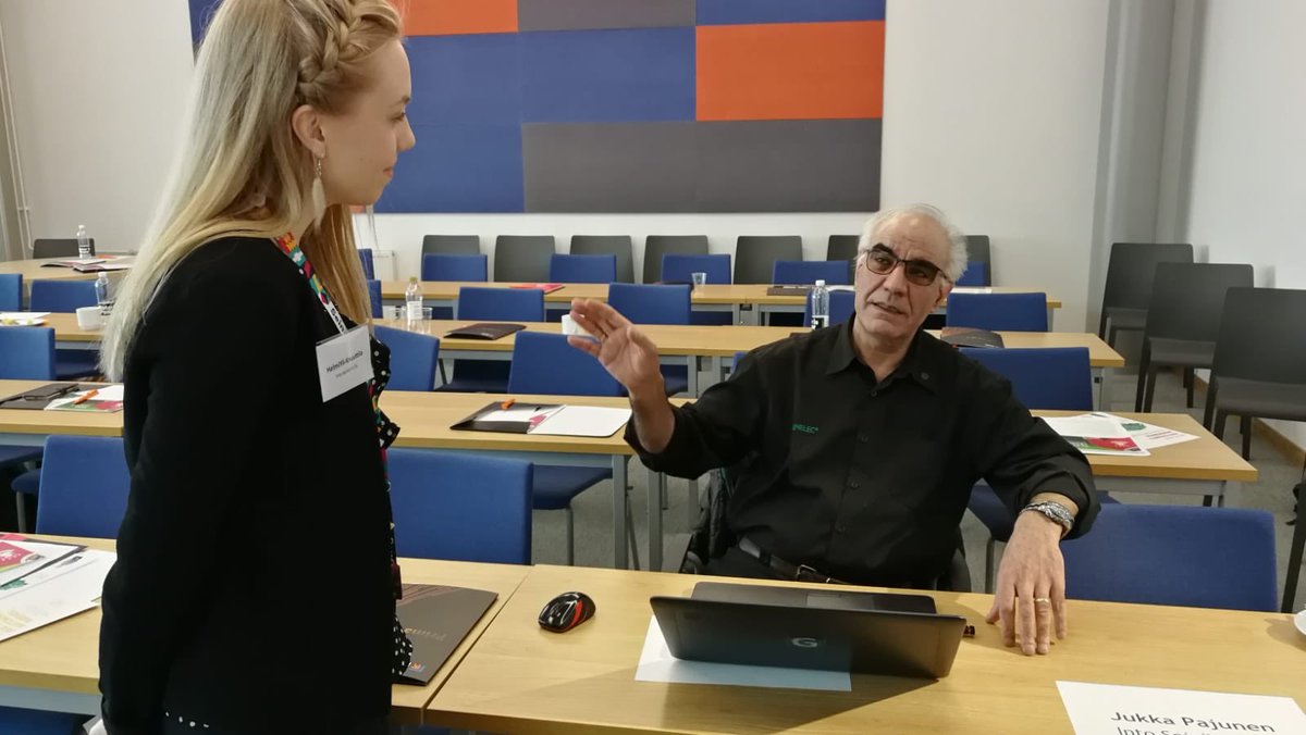 HelmiYli's tweet photo. Oli kunnia tavata @Genelec’n toimitusjohtaja Siamäk Naghian tänään Seinäjoella!🤩 #TilaaTähdille #TechTeam @intoseinajoki https://t.co/z6BKpapvys