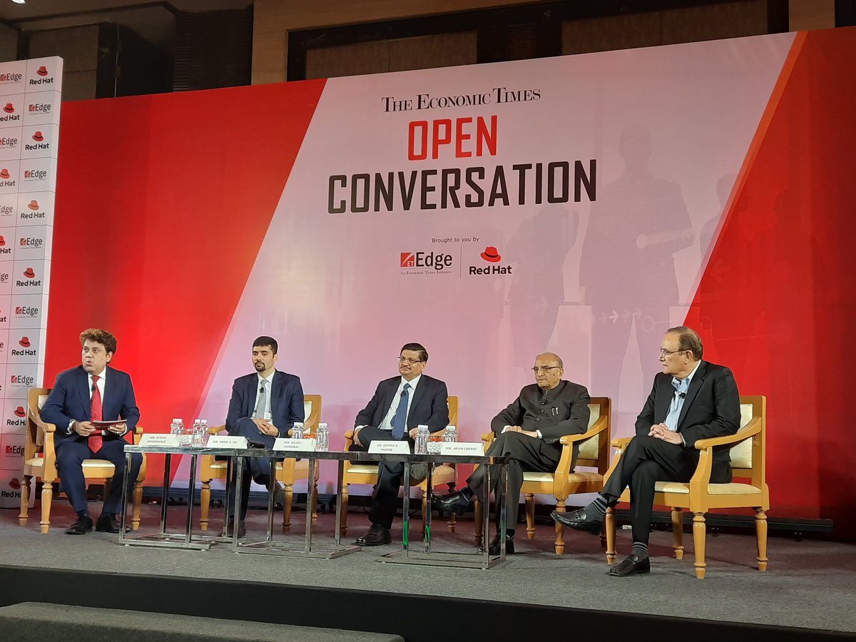 RtnManpreet's tweet photo. Great to be part of the #etopenconversation . Thank you @RedHat @redhatindia @RedHatInnovate @EconomicTimes https://t.co/O4dDgQE27s
