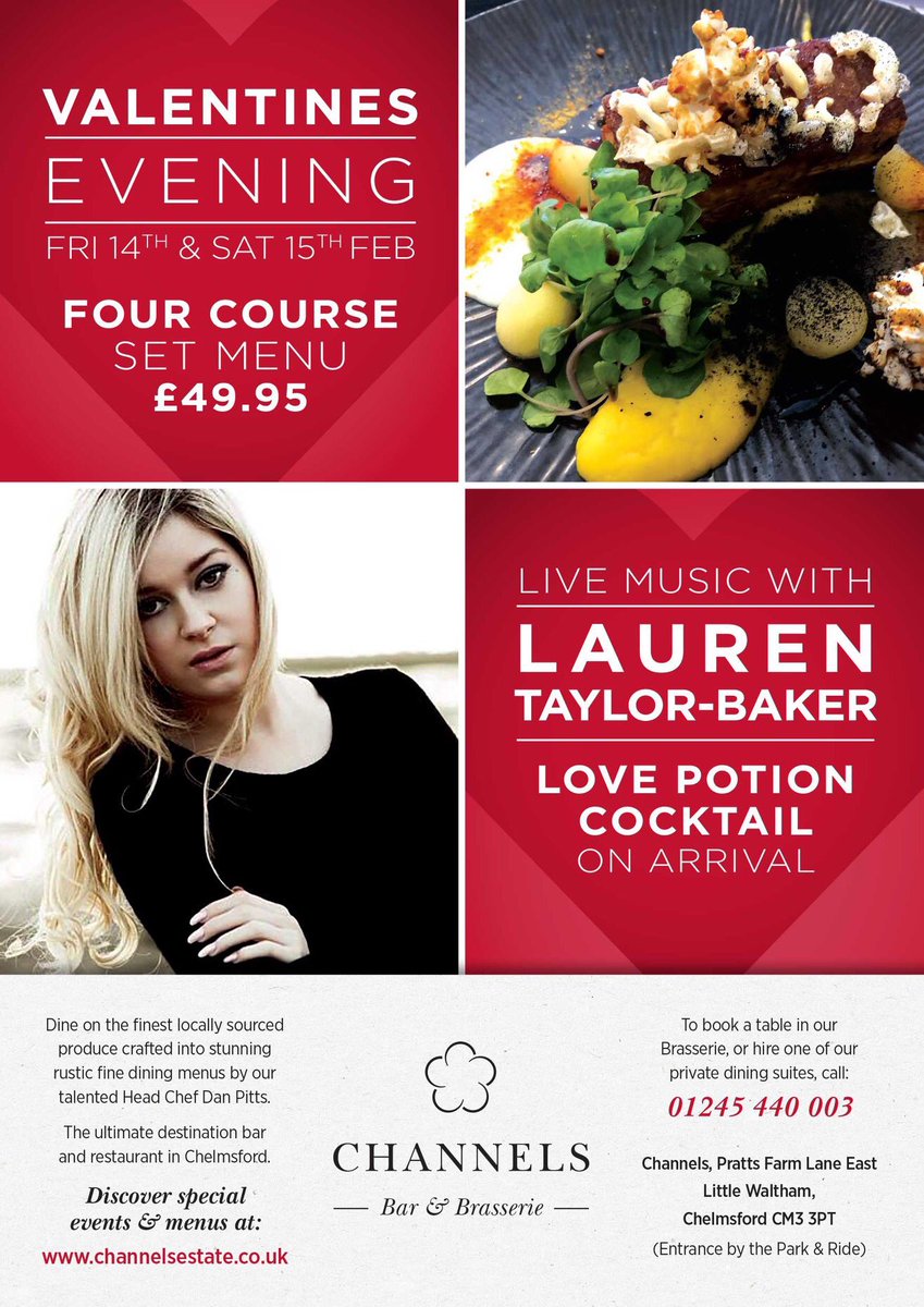 ChannelsCE's tweet image. #valentines #livemusic #finedining #chelmsford #restaurants Reservations 01245 440003
