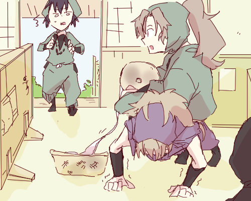 鉢伊っていうか留伊鉢ってゆうか、
どちらでもない気がするけど平和な3にん 