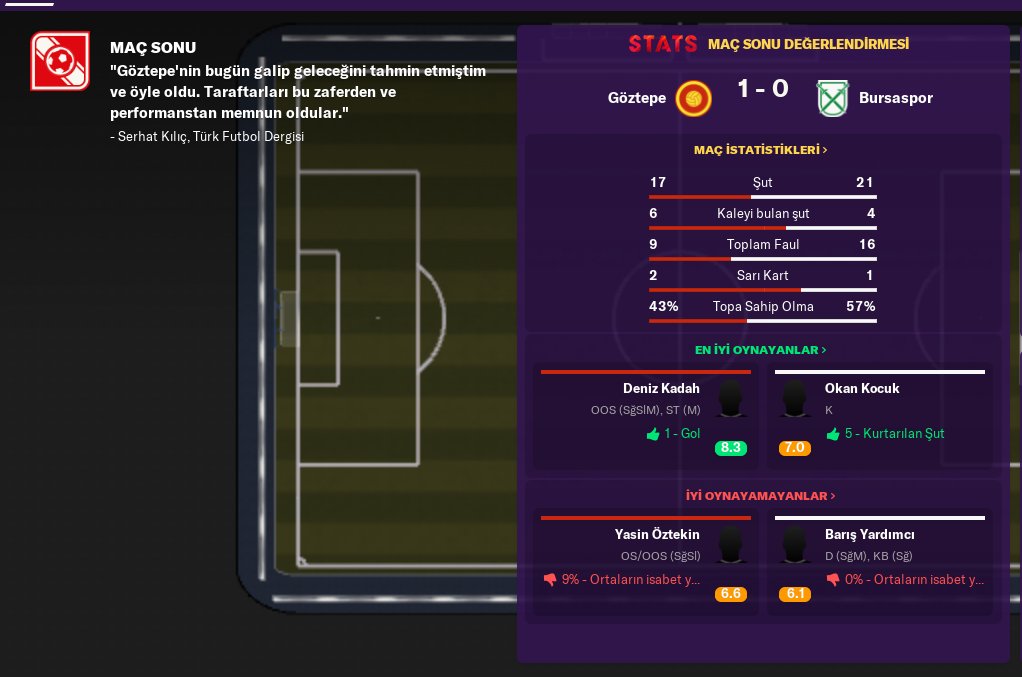 3te 0 gidiyoruz maç sonu taktik değişikliğine gidiyorum