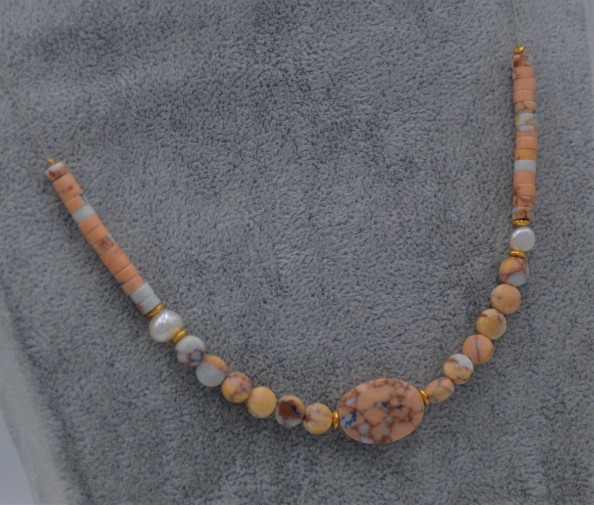 TantalisingB's tweet photo. Exciting new range of stone and pearls :-) 
Pink stone with fresh water pearl necklace £10.99 #tantalisingbeads https://t.co/I6ilfuX8LJ