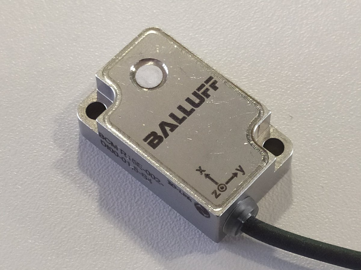 Condition Monitoring mit dem neuen #Sensor BCM stellt Stefan Hornung von @Balluff auf den #Fachpressetagen in #Karlsruhe vor #messweb20 #ConditionMonitoring #Balluff