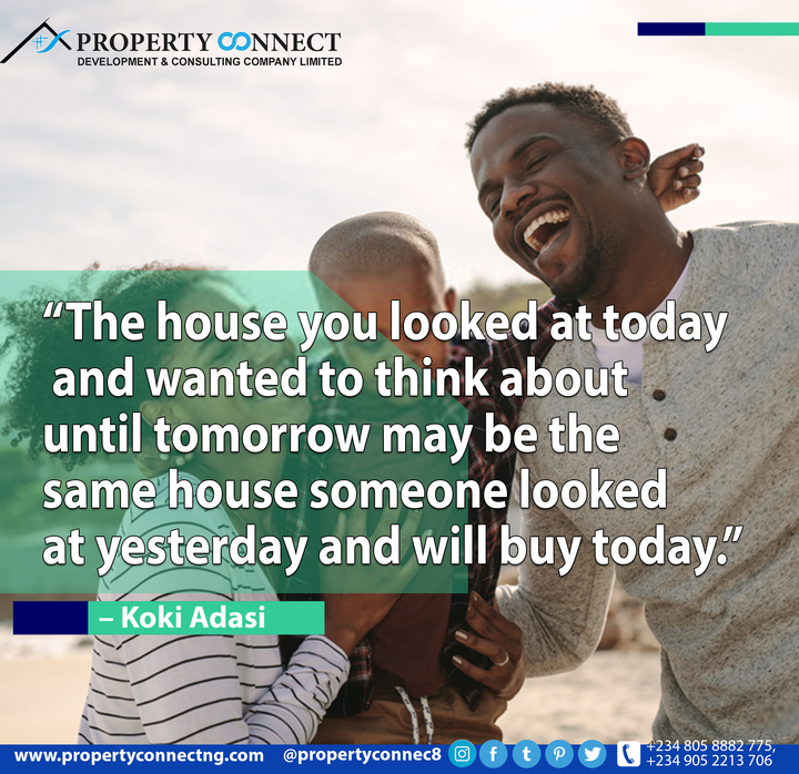 PropertyConnec8's tweet photo. Buying a home is one of the most significant financial decisions you'll make in your lifetime. 
#PropertyNews #propertyabuja #CoronavirusOutbreak https://t.co/S00j9TfJQO