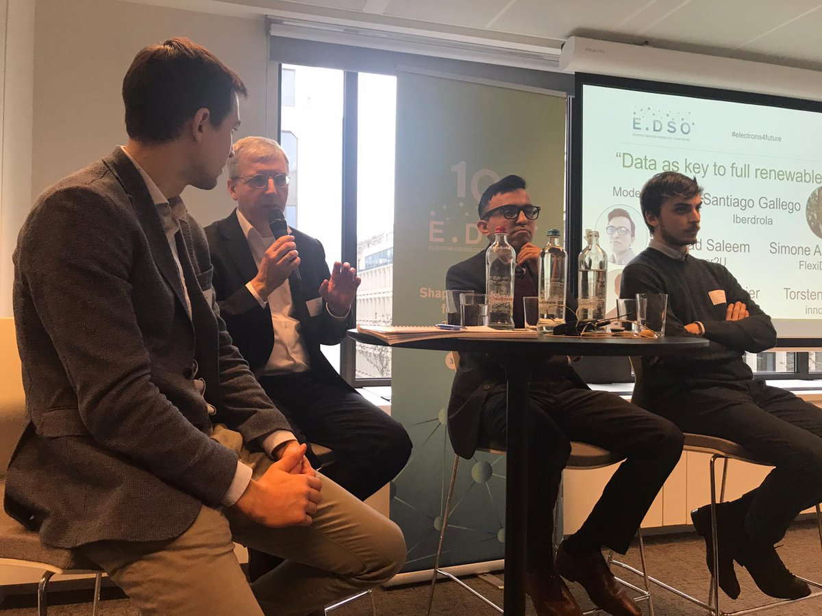 Digitalisation enables optimised various energy systems while increasing observability, controllability and automation is the way forwarded for efficient renewables integration according to <a href="/blackout8760/">Torsten Knop</a> @innogy_en <a href="/EDSO_eu/">E.DSO</a> #electrons4future