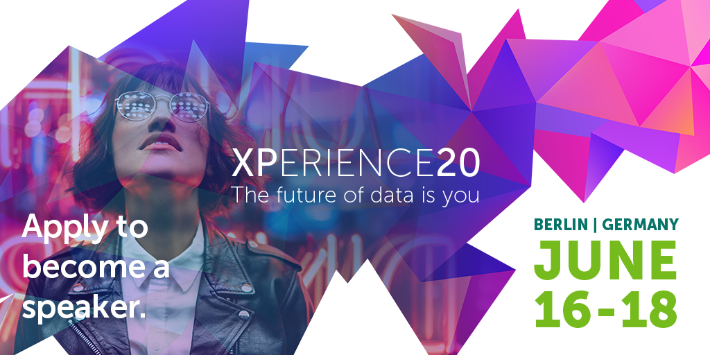 EXAGolo's tweet photo. Our call for speakers for #XP20 is open until Feb 17. "The #FutureofData isn’t a line of code – it’s you. That’s why our customers, our partners and our team, need to hear from you." – @AaronAuldDE https://t.co/g9YpobJYip https://t.co/lC8lZBnHvW