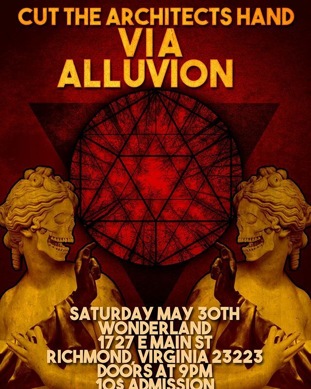 RVA! We are coming back Saturday, May 30th to @wonderlandrva w/@cutthearchitectshand and @via_avl !! ***more shows***
Saturday 3/7 Rec Center FXBG, Va
Saturday 3/28 Stoney Badger tavern Lynchburg, Va
.
.
#officialalluvion #concert #metal #psychmetal #pos… ift.tt/31wj8v2