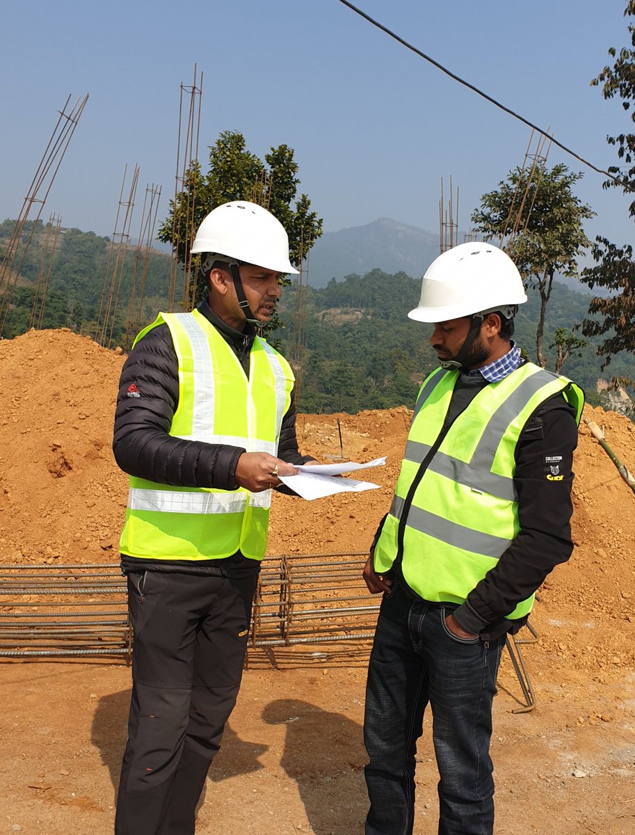 maheshmahatoeng's tweet photo. Scheduled site visit at Kapilakot Sindhuli 6/8 MVA Substation construction site. Construction work is in full swing. #SafetyFirst #CosmicElectrical #TransportingHappiness #ToolBoxTalk https://t.co/5420Zbb8DM