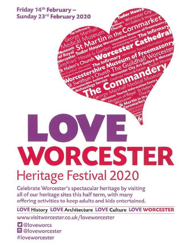 The #loveworcester Festival starts this month.Previous years we have posted facts,a chronological history of #Worcester and interesting things to look for.What would you like to see us post this year? @LoveWorcs @VisitWorcester @worcestermuseum @WorcesterTIC #WorcestershireHour