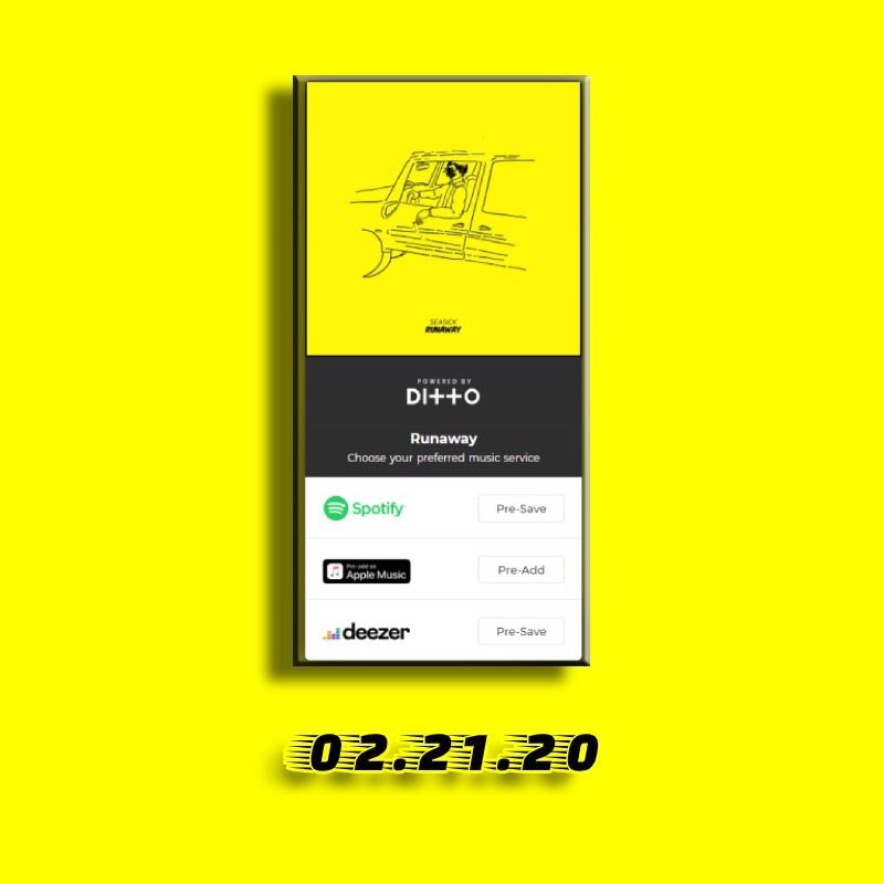 Our debut single, Runaway, will be out on 02.22.20! 
Pre-save it here:
ditto.fm/runaway-seasick
