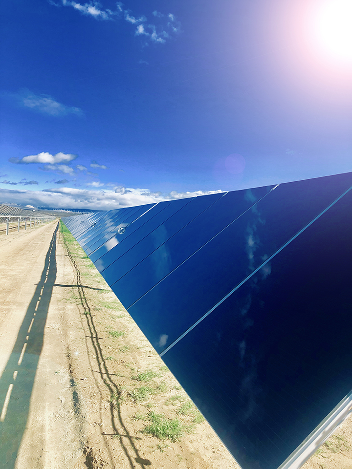 First Solar's solar panels in a solar field.