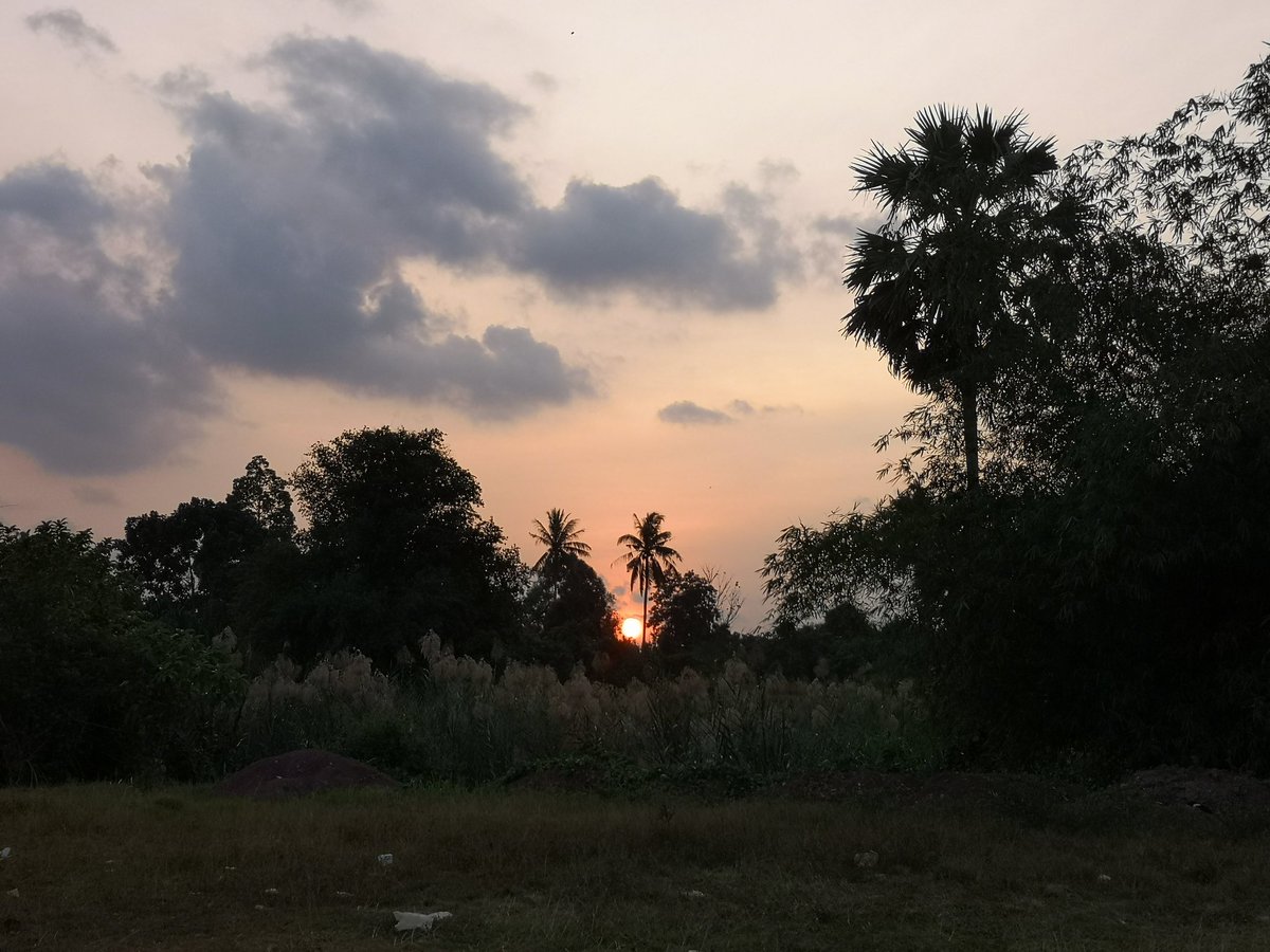 twiischibis's tweet photo. Watched the sunset during market time... π #peacecorps #pcvlife #thailand https://t.co/sV34Vru2fu