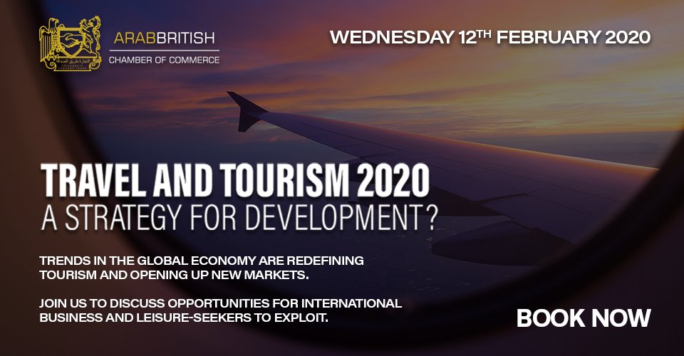 PathfinderTrade's tweet image. TRAVEL AND TOURISM 2020 
The Arab British Chamber of Commerce will be hosting this unique event to discuss and explore Travel and Tourism in the Arab World.
Book your tickets today: ow.ly/Ocoo50y9aOZ 
#TravelandTourism #ABCC #LondonEvent #InternationalTrade