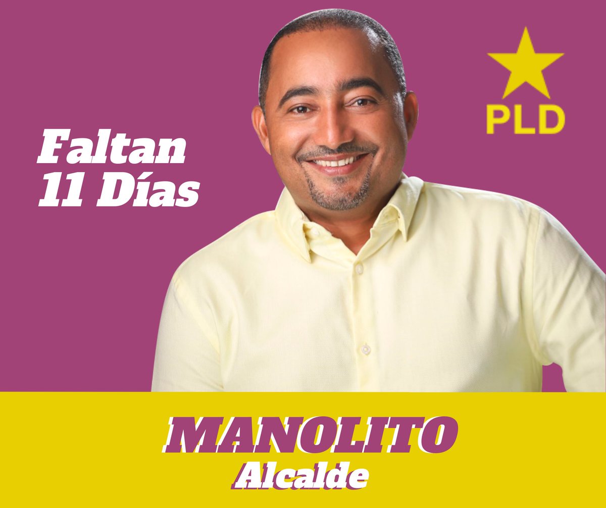¡Faltan 11 días! 

'Las victorias electorales se construyen traduciendo la simpatía en votos.'

#ManolitoAlcalde