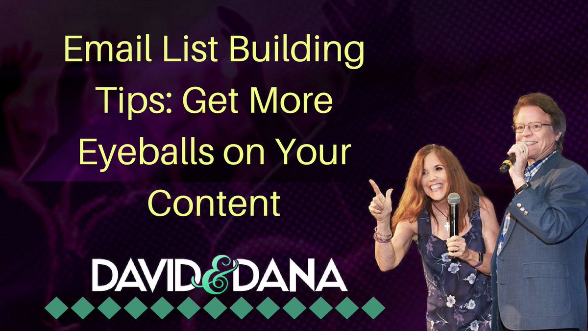 davidndana's tweet photo. Get More People on Your Email List!  Here are 5 Email List Building Tips to Get More Eyeballs on Your Content … and Keep Them Looking!  ~ https://t.co/ejUJZMxEsw  #listbuildingtips #listbuildingstrategies https://t.co/Ewy1FaPCWC