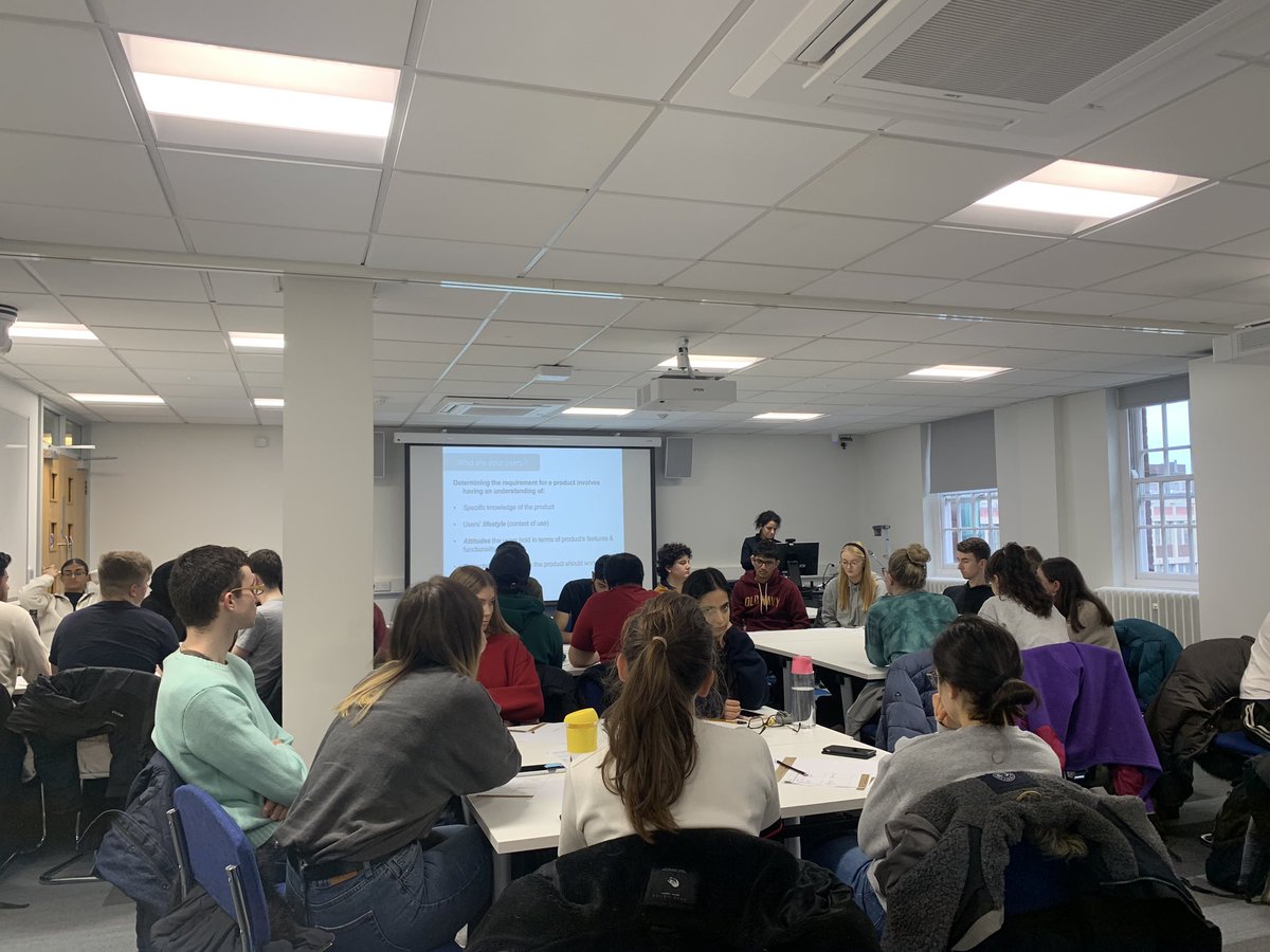ihennessey's tweet photo. First healthcare design workshop at Liverpool Medical School has kicked off for the 3rd years as part of the new healthcare technology and design course. Some great insights into human centred design. Key takeaway - design for extreme users. https://t.co/J593RL3MJH