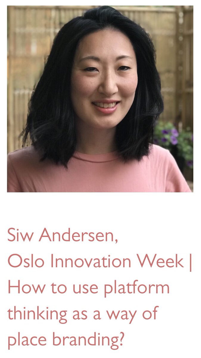 How to use events as a platform for innovation and place branding? @siwander is the Head of @OsloIW. At #NPBC20, Siw will focus on key aspects with platform thinking like how to reach your target groups, how to measure success and more lessons Read more: nordicplacebranding.com/speaker/siw-an…