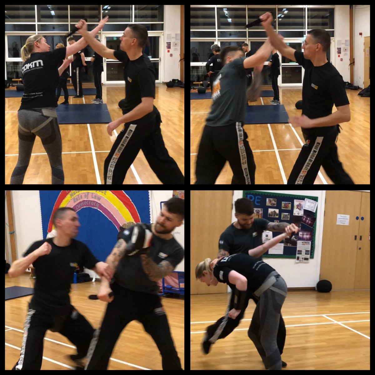 DirectDefence's tweet photo. In our ‘Progressions’ class last night in a Littlehampton we were training on defending overhand stabs with a knife from various angles and distances. 

Working on different responses, based on different reactions, with the hands or legs, against an attacker making repeated stabs https://t.co/9JCdNflP3L