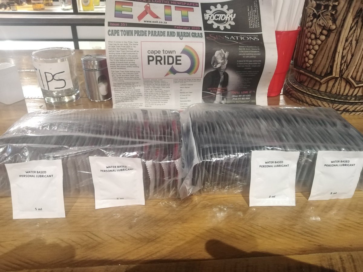We're now having lubricant sachet n condoms from engage men health just bring your mouth for beer n ass for dick for ass don't mic guys only R50 entrance n students card customers is R25 everyday n 2 for R50 every Thursday..
