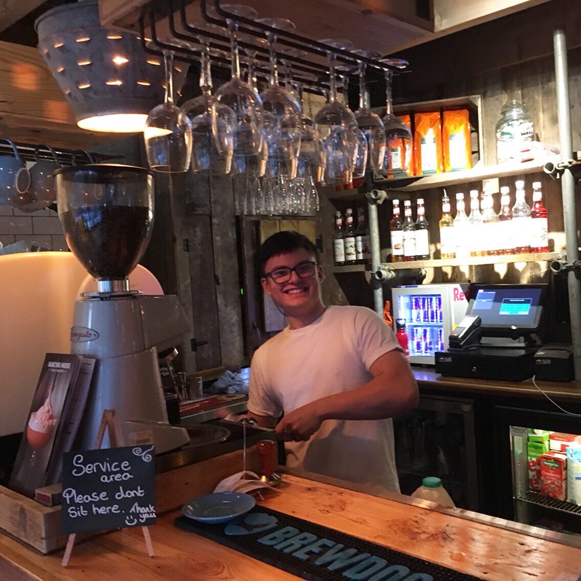 Coffee training with the gang <a href="/Dancing_Moose/">The Dancing Moose</a>  ☕️ pop in &amp; have a #coffee or try their awesome espresso 🍸 using our <a href="/FairtradeUK/">Fairtrade Foundation</a> Crema blend!