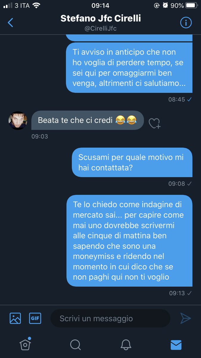 micdropxx2's tweet photo. Segnalate, bloccate perché per quanto sia un coglione contaballe è meglio toglierselo di torno https://t.co/BQrVtk2tq2