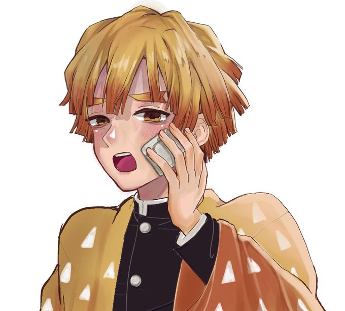 アイさんがTwitterに投稿した我妻善逸(鬼滅の刃)のイラスト。