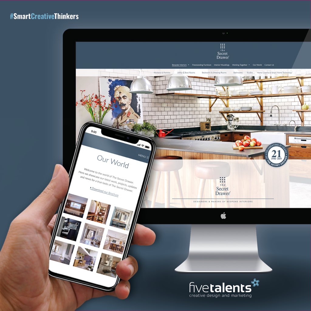 fivetalentsltd's tweet photo. Want brand synergy across all media?
 
We helped @Secret_Drawer with their #website refresh, the #design reflects their existing #branding &amp; brochure style. The site went live last month, TSD team can update content themselves.
 
#clientproject #creativity #WebsiteDesign https://t.co/wg876B5Kk7