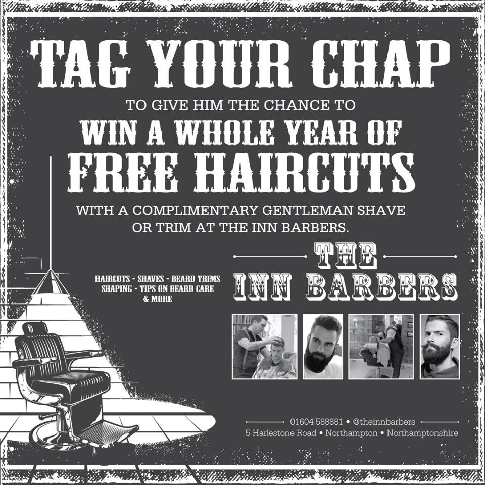 The_InnBarber's tweet photo. Listen up ladies and gents! We are holding a competition just for Valentine's Day. do you want to treat your loved one? Then we have the perfect gift for you! All you need to do is tag your chap and be in with a chance to win a whole year of free hair cuts #inittowinit #valentine https://t.co/lyxhVc3RqK