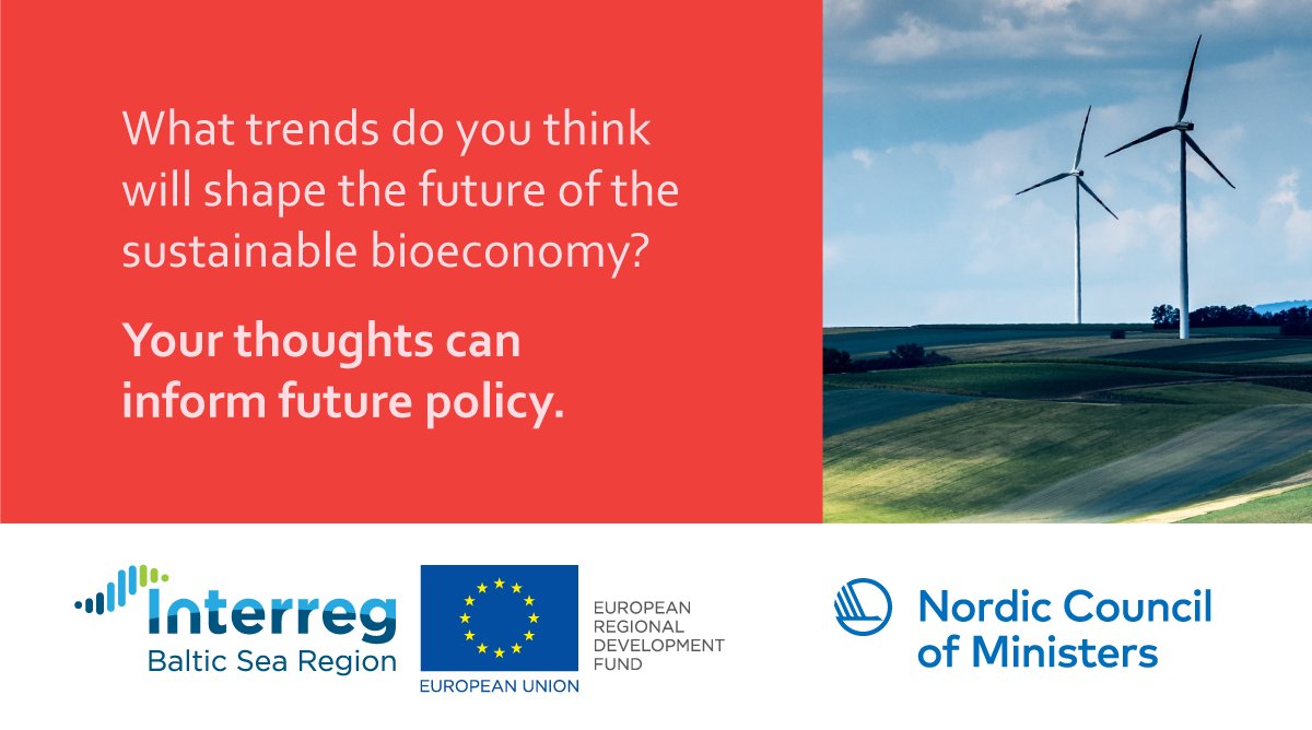 Torfi Johannesson (@torfijohanneson) on Twitter photo Does your work relate to the #bioeconomy? You can shape the policy future of sustainable bioeconomy by completing our survey on the potential of emerging trends. surveymonkey.com/r/bioeconomy <a href="/nordenen/">Nordic Co-operation</a> <a href="/InterregBSR/">Interreg Baltic Sea Region</a> <a href="/EUSBSR/">EUSBSR</a> Does your work relate to the #bioeconomy? You can shape the policy future of sustainable bioeconomy by completing our survey on the potential of emerging trends. surveymonkey.com/r/bioeconomy <a href="/nordenen/">Nordic Co-operation</a> <a href="/InterregBSR/">Interreg Baltic Sea Region</a> <a href="/EUSBSR/">EUSBSR</a>