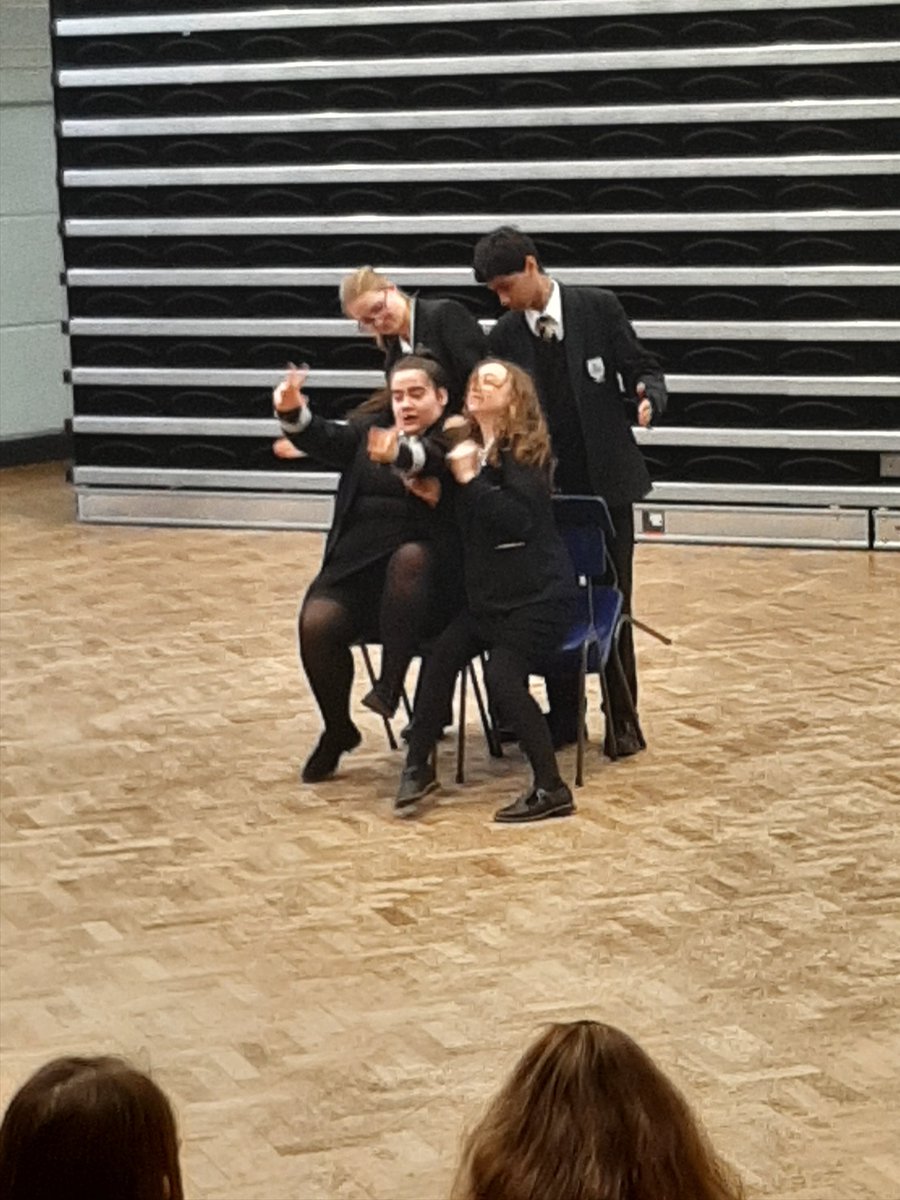 CwlcDrama's tweet image. Students working on physicalising a car crash and the aftermath today in  year 9 Drama. #cwlcdrama #physicaltheatre #theatreineducation