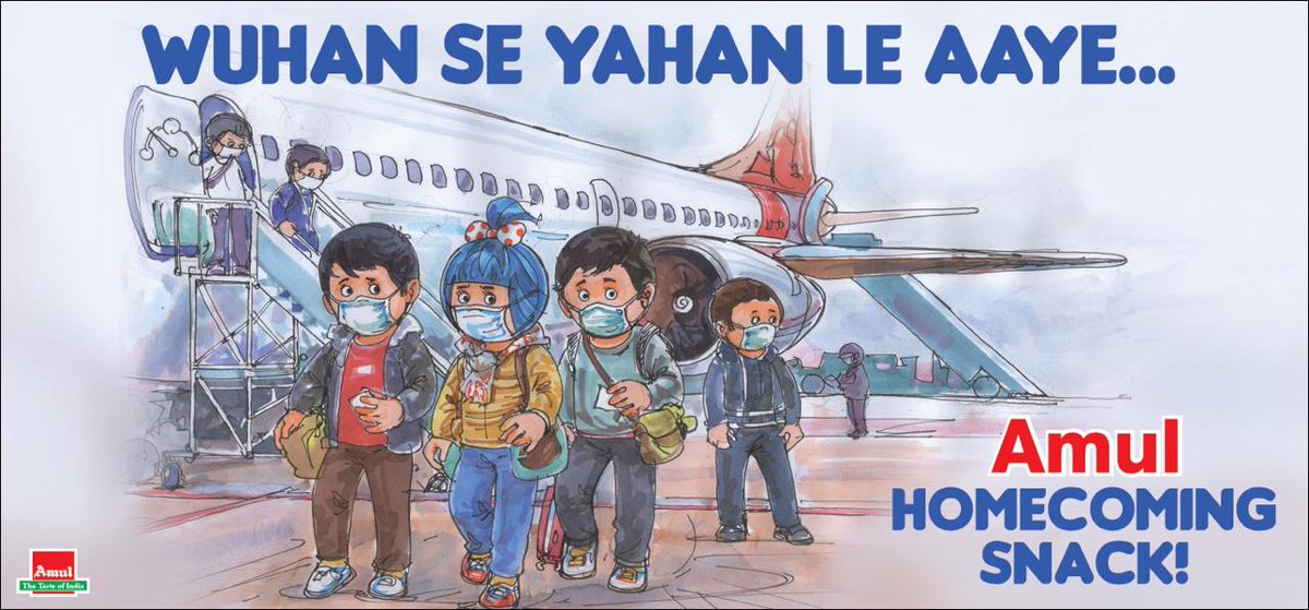 #Amul Topical: Coronavirus outbreak - Indians evacuated from China!