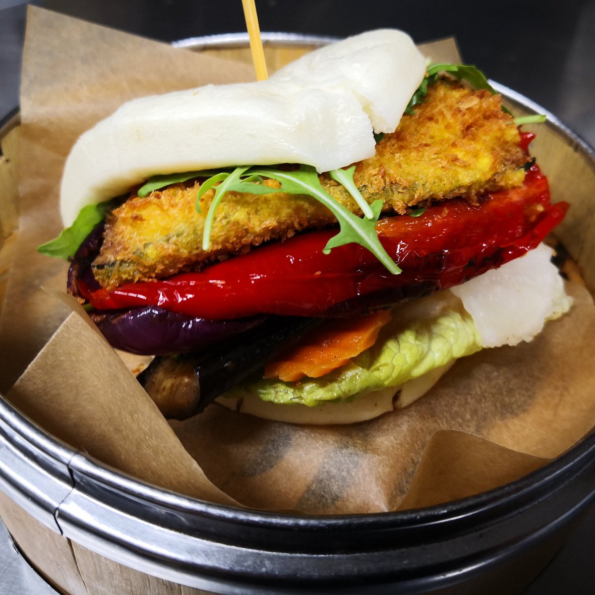 Grilled and tempura vegan bao #Woolwichfood #baobun #vegan #lovefood #lovevegan #vegetarian #vietnamesefoods #foodporn