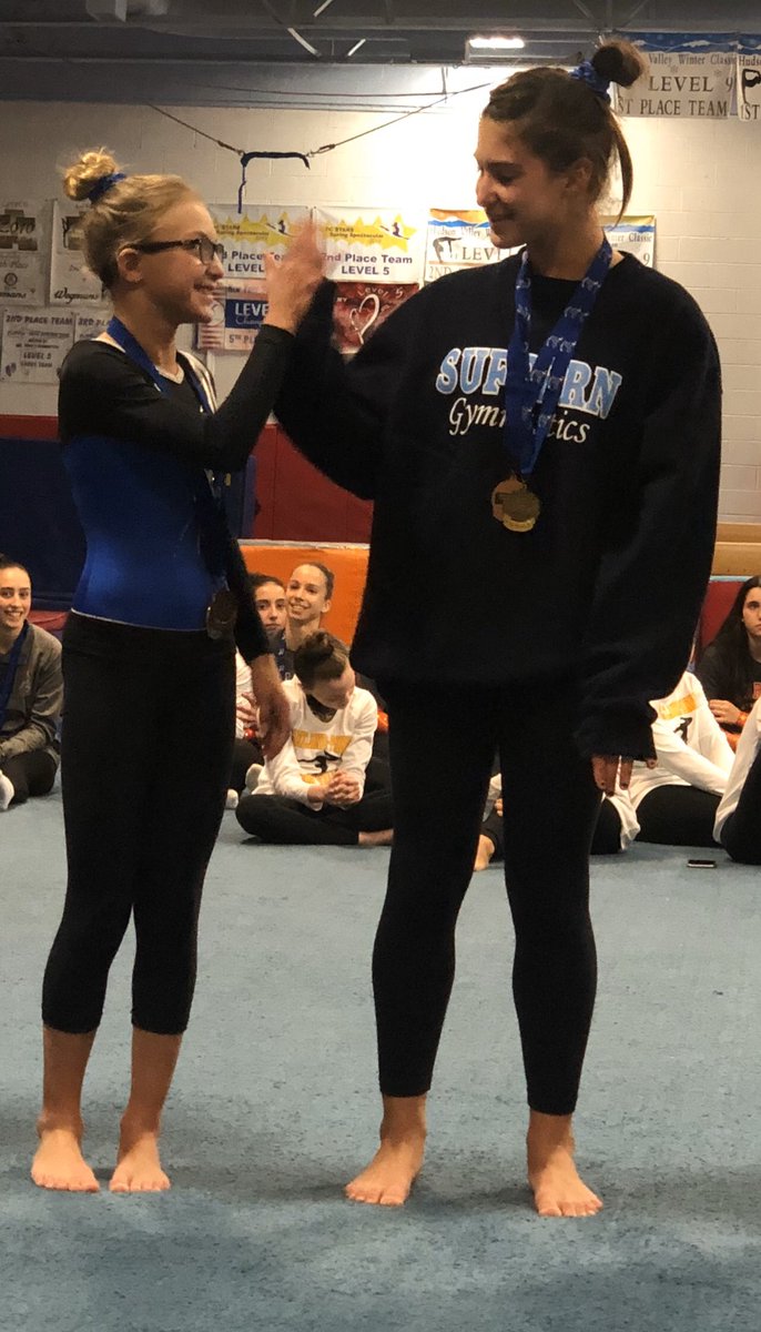 lhansell's tweet photo. A big shout out to the Greenhut sisters!! Samantha 1st place vault and Ava 1 st place beam at the divisional tournament. Also congratulations to our other sectional qualifiers : Alexa Ditore and Alyssa Miller. Go Mounties!!!
@SuffernSports @SuffernCSD https://t.co/qzzQsmhpdA