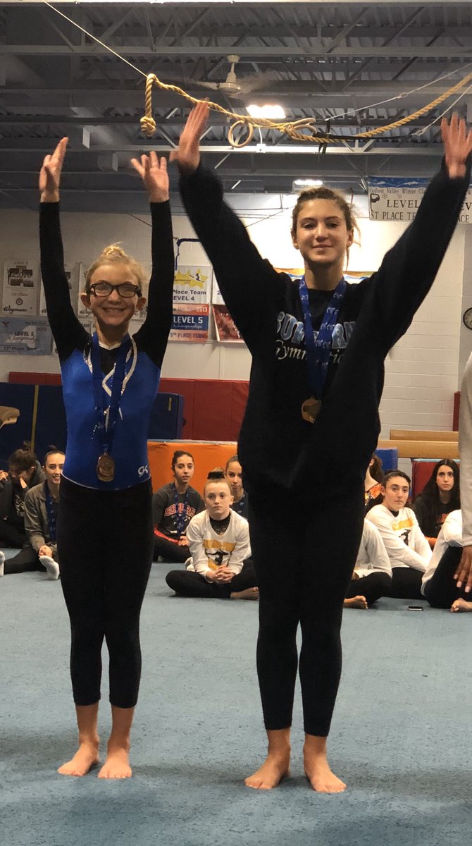 lhansell's tweet photo. A big shout out to the Greenhut sisters!! Samantha 1st place vault and Ava 1 st place beam at the divisional tournament. Also congratulations to our other sectional qualifiers : Alexa Ditore and Alyssa Miller. Go Mounties!!!
@SuffernSports @SuffernCSD https://t.co/qzzQsmhpdA