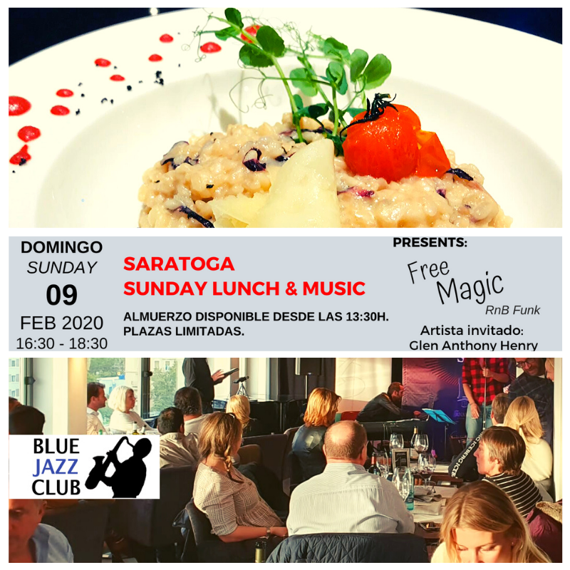 BlueJazzClub's tweet image. 😎🎷🍽 ¡VUELVE EL SUNDAY LUNCH &amp;amp; MUSIC! Este domingo 9 de febrero os esperamos para comer y disfrutar del RnB Funk de FREE MAGIC. ¡Las plazas son limitadas! Haced ya vuestras reservas en el 971 72 72 40.
#hotelsaratoga #bluejazzclub  #freemagic #livemusic #sundaylunch #palma