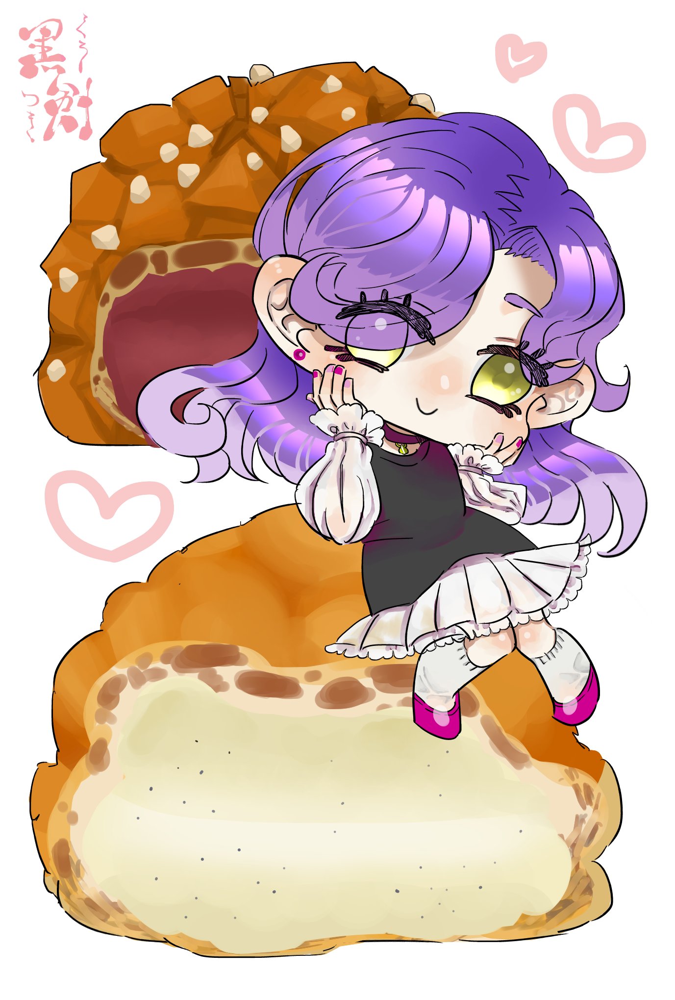 黒月兎 Ar Twitter シュークリーム食べたぁい 3 シュークリーム スイーツ イラスト 女の子イラスト T Co Mwoupj0d3s Twitter