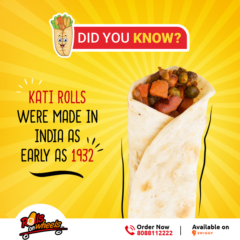 Rolsonwheels's tweet photo. Indians have been biting into kati rolls since 1932. Just that they probably didnt have the same variety of rolls available then...🤔
#rolls #rollsonwheels #indianfoodbloggers #delicious #didyouknow https://t.co/E7QtNvooOp