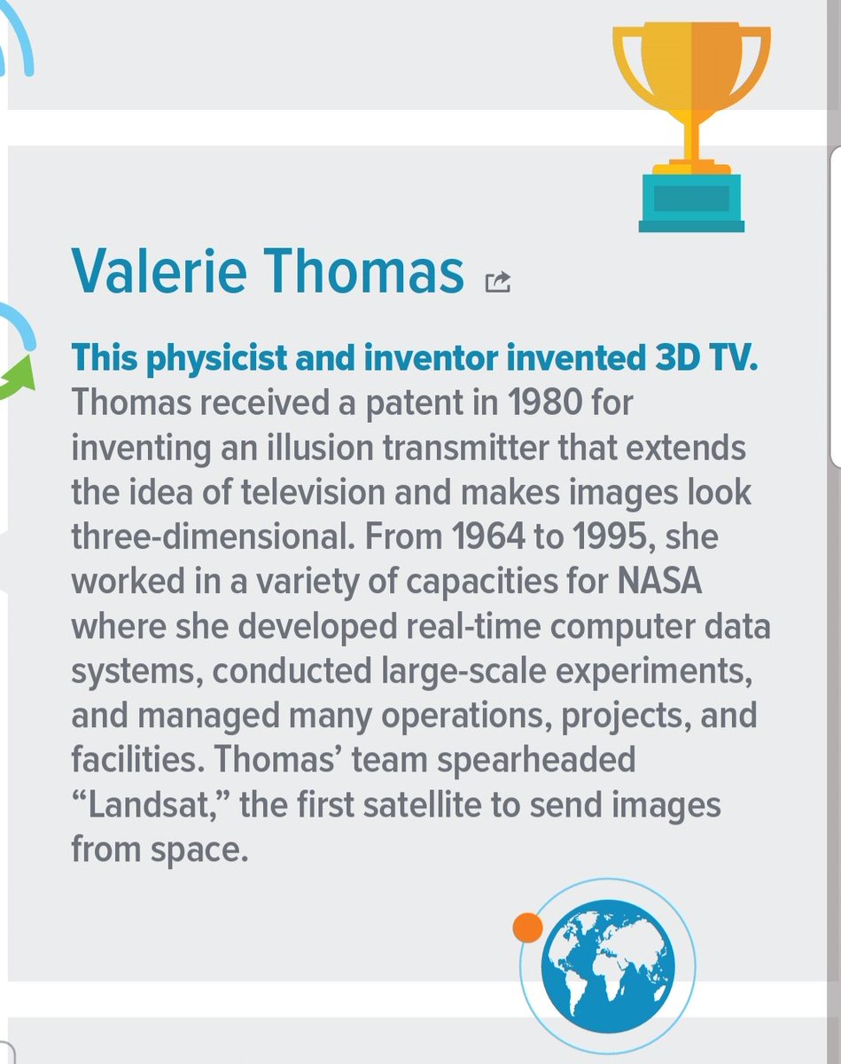 MsAllenSTEMCo's tweet photo. Another Hidden Figure and African American STEM Scientist and Inventor, Valerie Thomas. #BlackHistoryMonth
#HERtory #sheldonSTEM https://t.co/pTRUAkhNmf