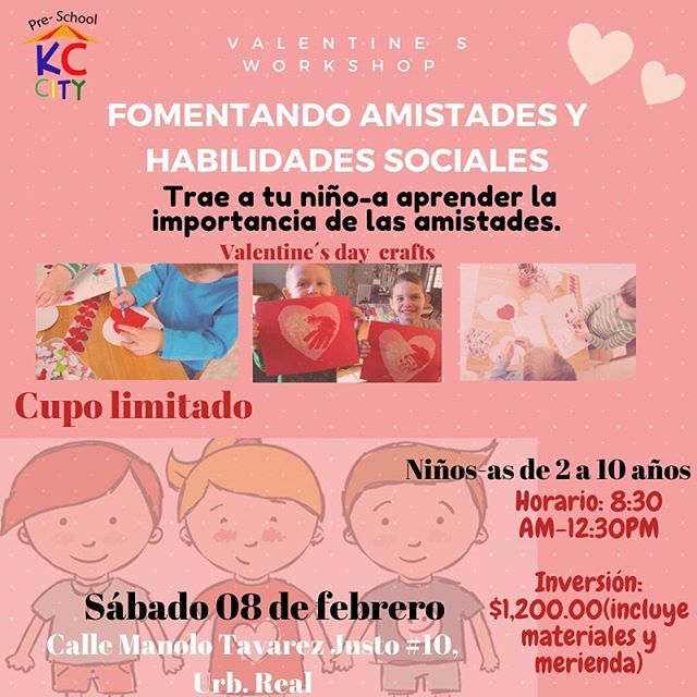 KCcityschool's tweet photo. Para los niños/as, hacer amigos es una parte esencial en su desarrollo social y emocional. 🧑🏾🧒🏻👧🏼🧒🏽
. 
Hacer amigos implica una serie de habilidades que los niños necesitan aprender y desarrollar desde pequeños. . 
Trae a tu niño/a este sábado 08 de febr… https://t.co/qU5kY1L3VG https://t.co/2ViRaGECJh