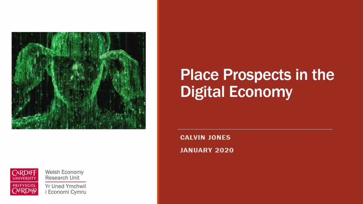 CityREDI's tweet photo. Couldn't make it to the last City-REDI Seminar featuring Professor Calvin Jones (@WelshEcon) talking about place prospects in the digital economy? You can watch the slides and listen to the presentation here - https://t.co/GsoIB5sm6B
#Place #DigitalEconomy https://t.co/hJIqXgNVL5