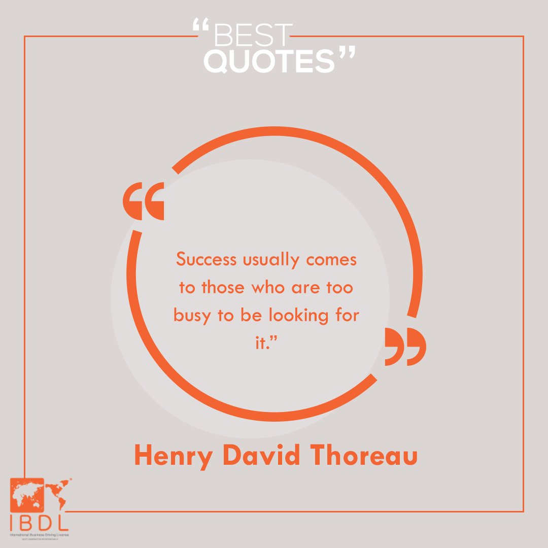 IBDLFoundation's tweet photo. Success usually comes to those who are too busy to be looking for it.
– Henry David Thoreau
#bestquotes #ibdl https://t.co/r9pqwloABk