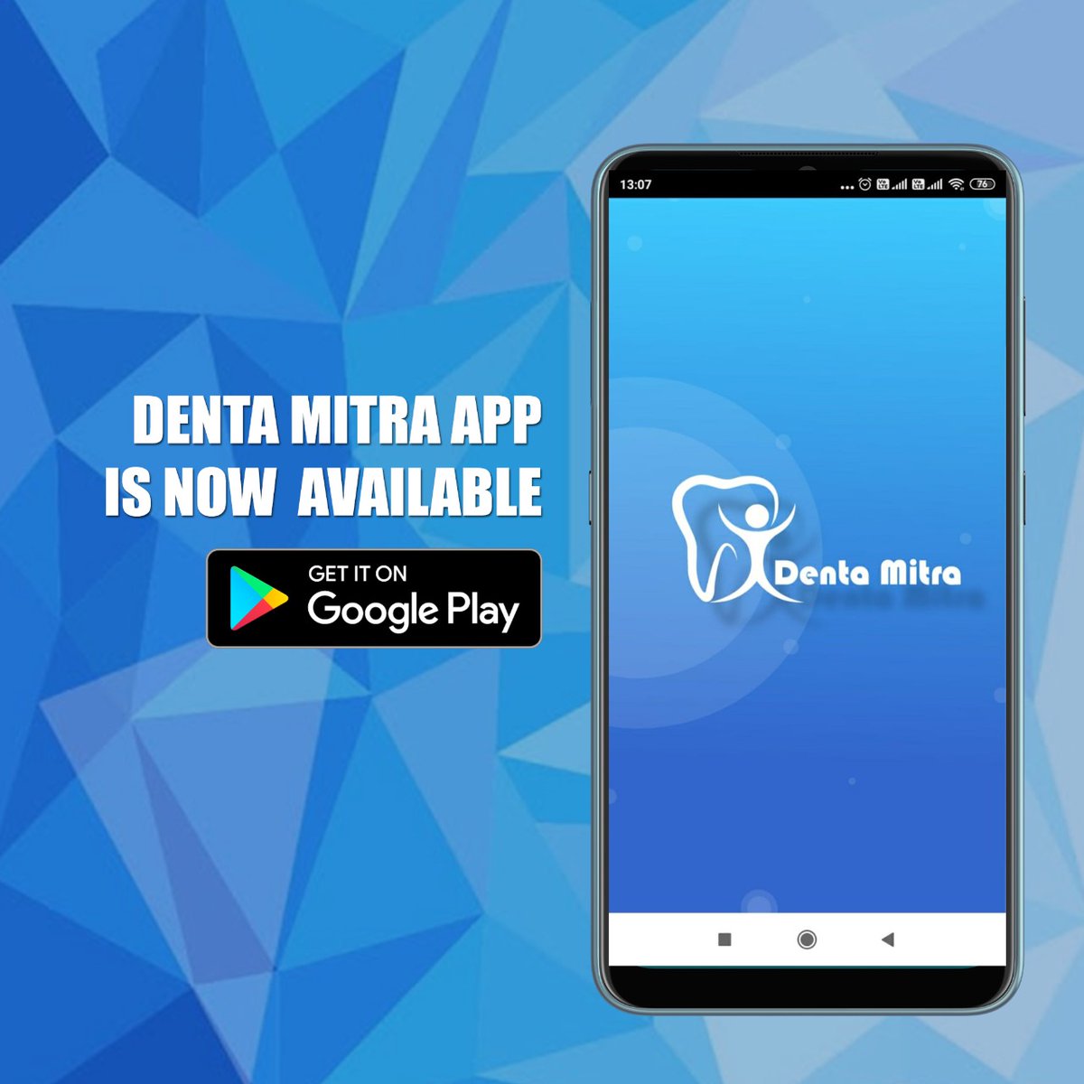DentaMitra's tweet photo. We are happy to announce the release of Denta Mitra Android app at Google Play Store! #dentamitra #dentamitraapp #drpranjanmitra #dentalhealth #dentalcare #oralhealthtrackingapp #oralhealth #ArtificialIntelligence https://t.co/606ycLQtCk