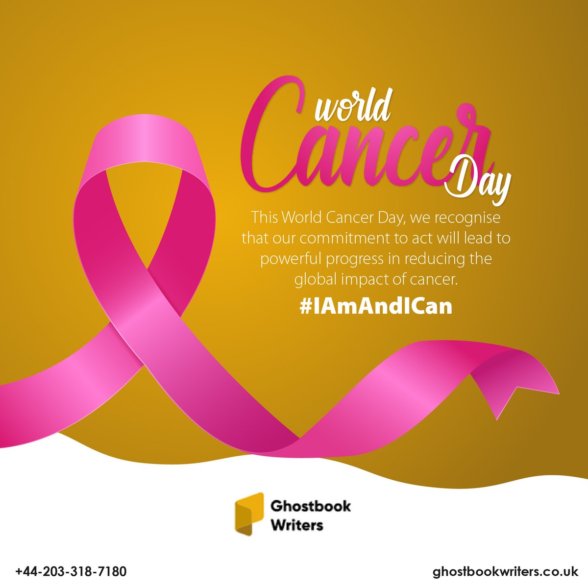 ghostbookwrite1's tweet image. This World Cancer Day, we recognize that our commitment to act will lead to powerful progress! 

#powerful #world #cancer #commitment #recognize
