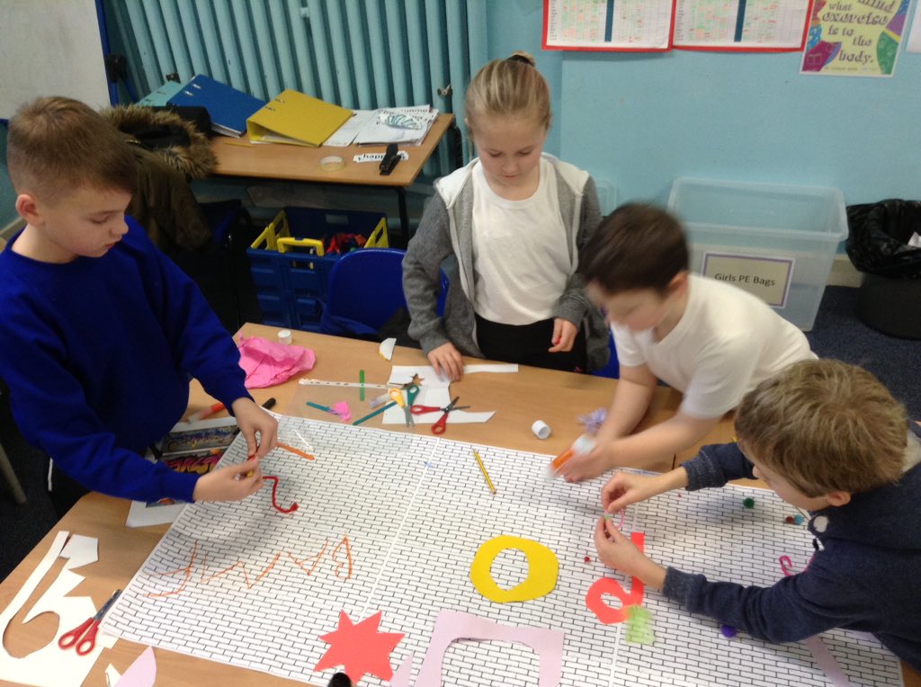 latimerprimary's tweet image. #Year4 spent some time creating graffiti art which will become the backdrop to our street dance performances this afternoon! Using lots of shapes and colours to create a dramatic effect! #ClassCM #LatimerArt #Artsweek2020