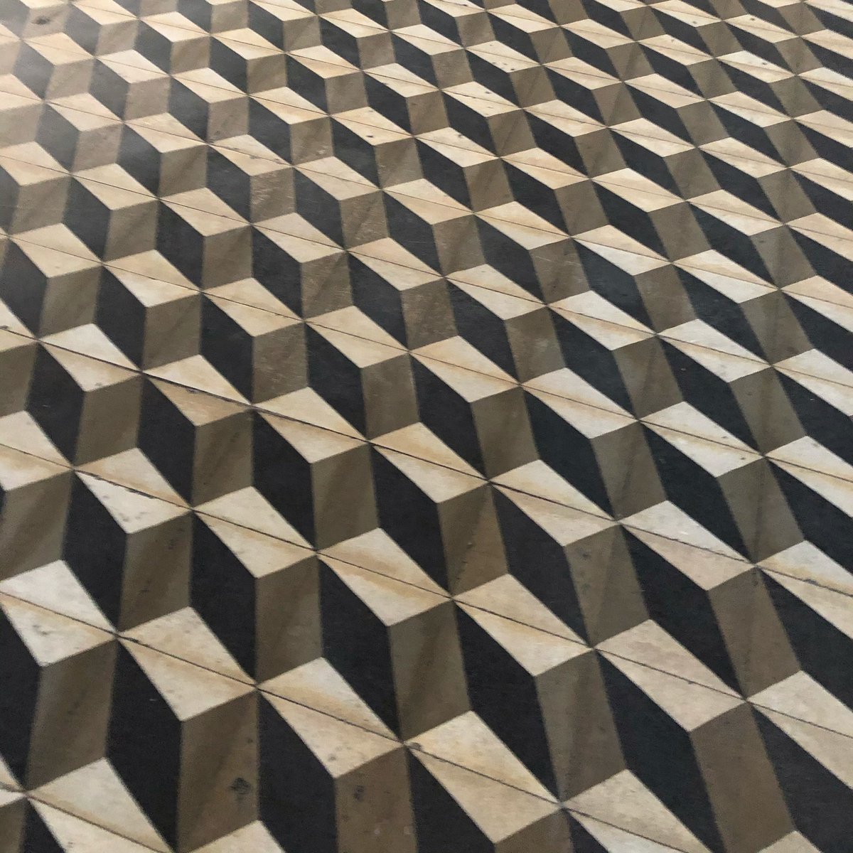 tampacra's tweet photo. Do you know where you can find this pattern? Hint: it’s the floor of a historic landmark in #ybor! #TriviaTuesday https://t.co/2Xc4CqJYM9