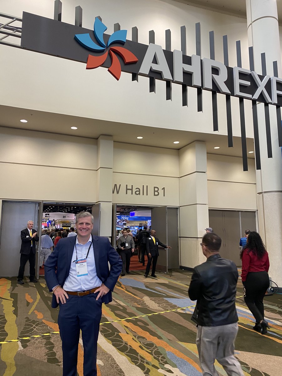 VMCJohnWilsonJr's tweet photo. Day 2 at the AHR Expo: The World’s Largest HVACR Marketplace. VMC Group booth right behind me #2523. We hope to see you there! #OrlandoConvention #OrangeCountyConventionCenter #HVAC #HVACR #WindCertification https://t.co/nuF2bFW8DU